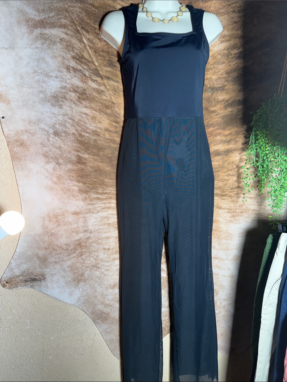 balera Black Sleeveless Wide-Leg Jumpsuit